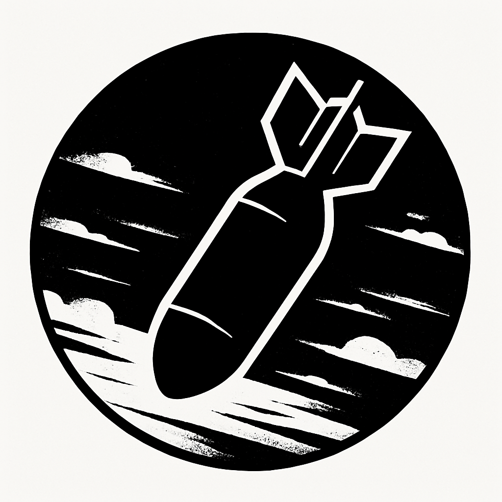 Minimal circular bomb illustration.